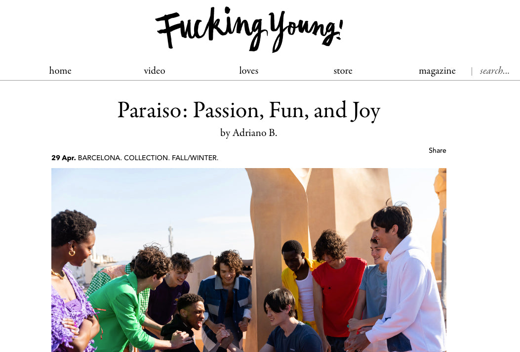 Paraiso SS21 - Featured at Fucking young and Neo2