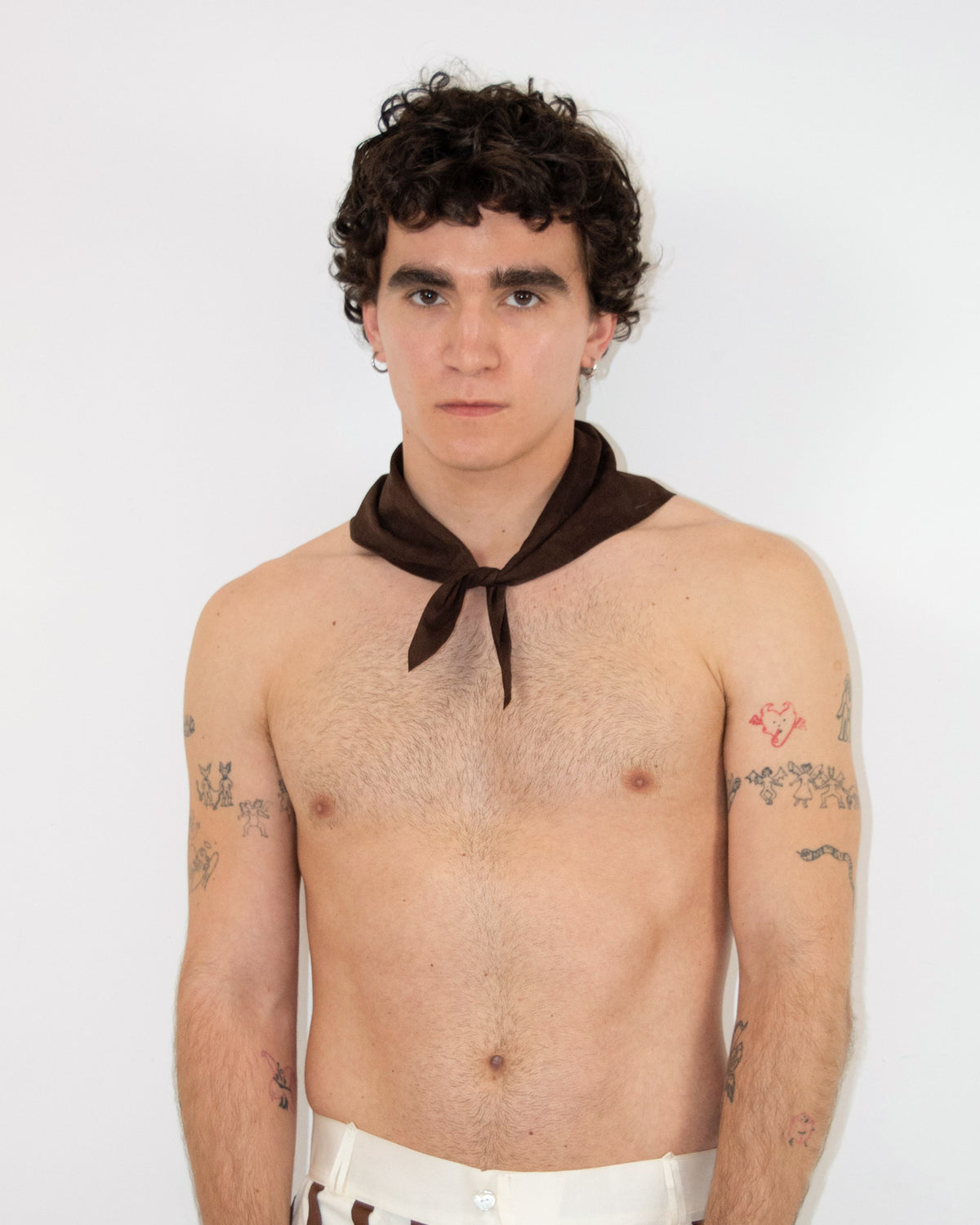 Suede Brown Bandana
