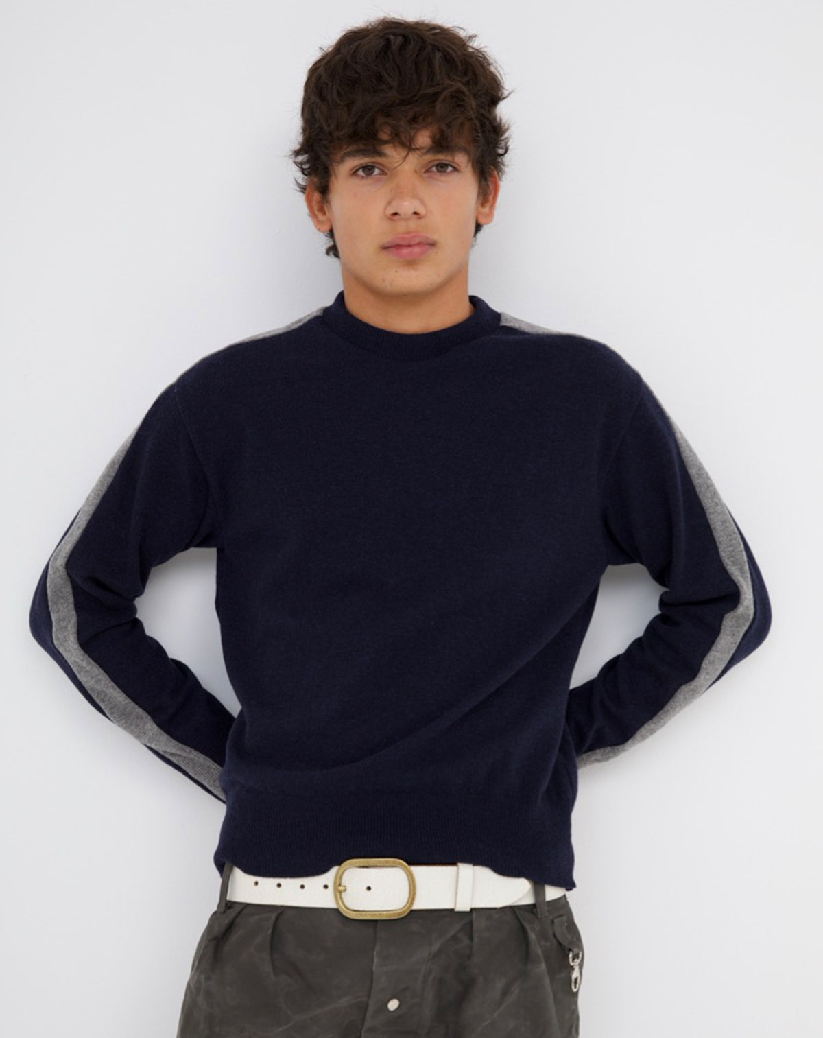 Rocco jumper in Navy-Grey