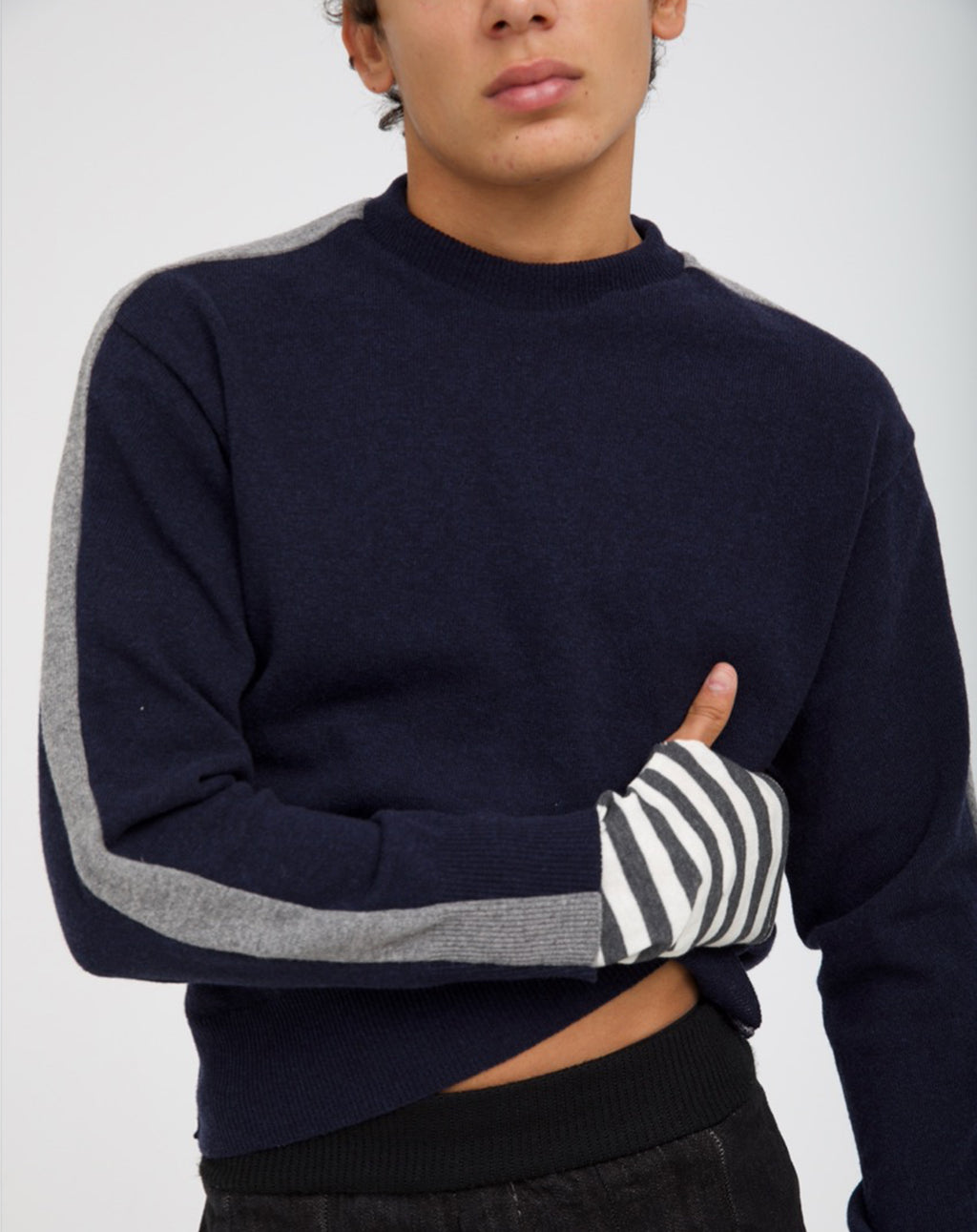 Rocco jumper in Navy-Grey
