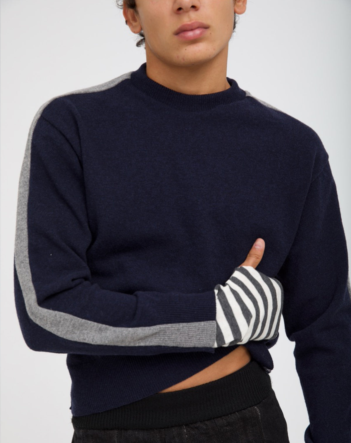 Rocco jumper in Navy-Grey