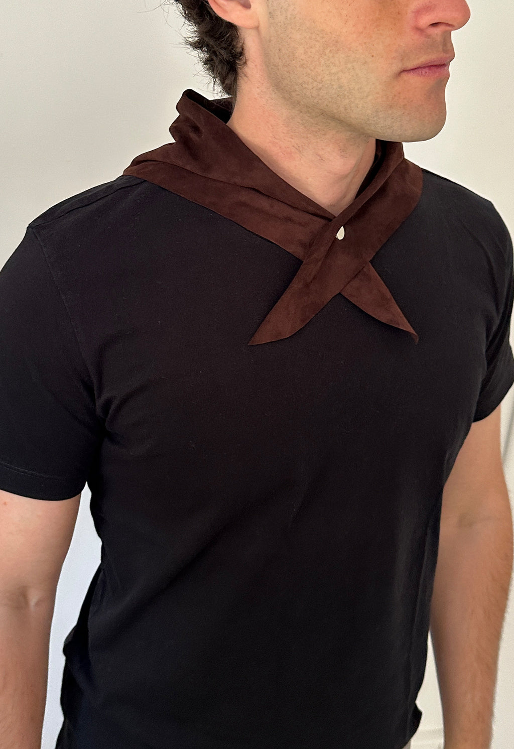 Suede Brown Bandana