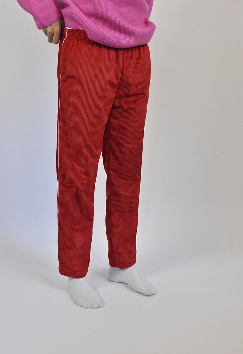 Corduroy red pants